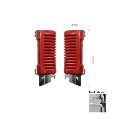 TACOS P/MOTO ROJO CUBIERTA PLASTICA  SY-MTJTB0002