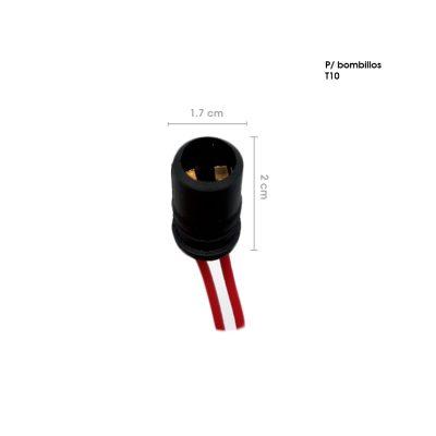 SOCKET CONECTOR T10 NEGRO T10 8666-7 (KX775-4)