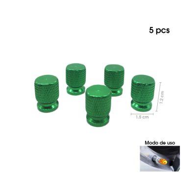 TAPONES P/VALVULA VERDE 5 PCS F069-1 (KX775-19)