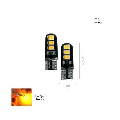 BOMBILLO LED BLANCO T10 6LED CD-189502