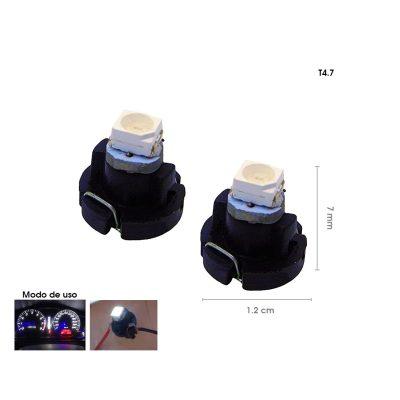 BOMBILLO LED T4.7 BLANCO 2 PCS