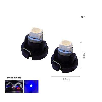 BOMBILLO LED T4.7 AZUL 2 PCS