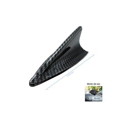 ANTENA P/CARRO CARBON ALETA TIBURON 13.5CM  SY-TX0907