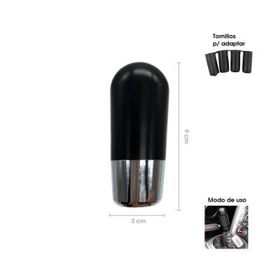 PERILLA P/PALANCA DE CAMBIOS ALUMINIO NEGRA SY-PDT0714