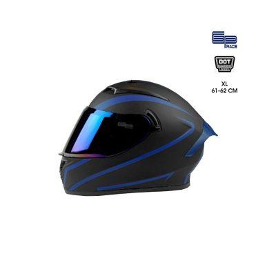 CASCO P/MOTO NEGRO RACING AZ GPR EXTRA LARGE