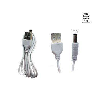 CABLE PLUG A USB 1 METRO BLANCO 3205-7