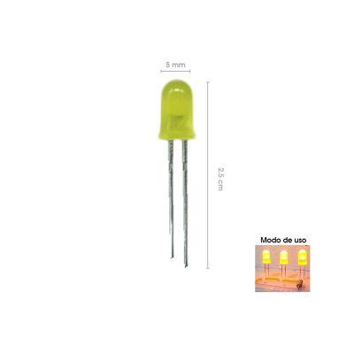 BOMBILLO LED  AMARILLO 5MM 3205-14C