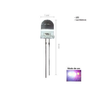 BOMBILLO LED CLEAR BLANCO 10MM 3205-15