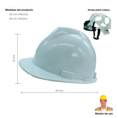 CASCO DE SEGURIDAD BLANCO 3765-20