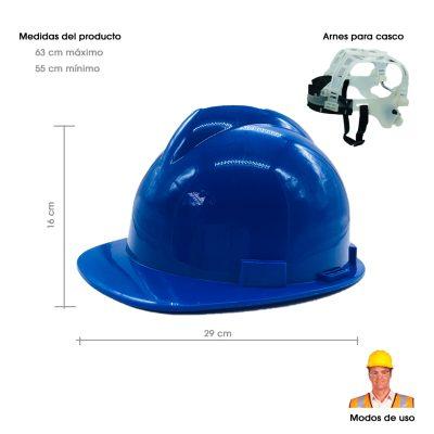 CASCO DE SEGURIDAD AZUL 3765-20