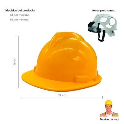 CASCO DE SEGURIDAD AMARILLO 3765-20