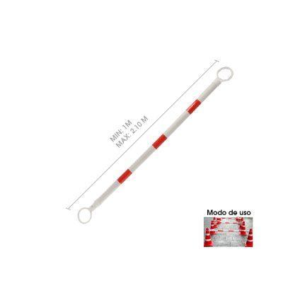 SEPARADOR CONO DE TRANSITO 123-212CM ROJO/BLANCO 25853-24