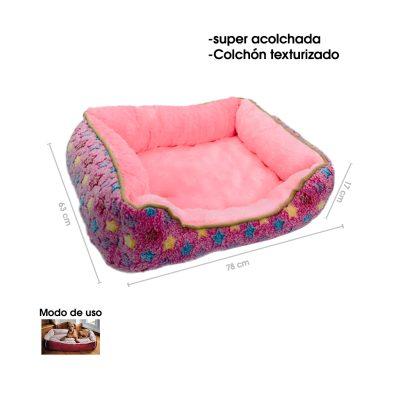 CAMA P/MASCOTA 78X63X17CM TALLA L XC017C