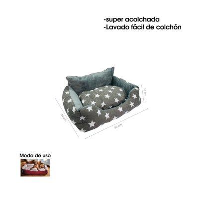 CAMA P/MASCOTA 45X36X20CM RECTANGULAR TALLA S XC020