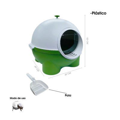 ARENERO P/GATO CAPSULA PLASTICO 53.4X51X48.3CM 3552-4