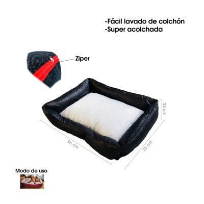 CAMA P/MASCOTA RECTANGULAR 100X80CM 3552-6