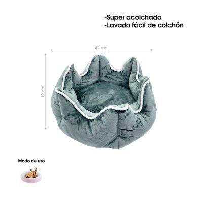 CAMA P/MASCOTA CORONA 40X40X15CM 3552-8