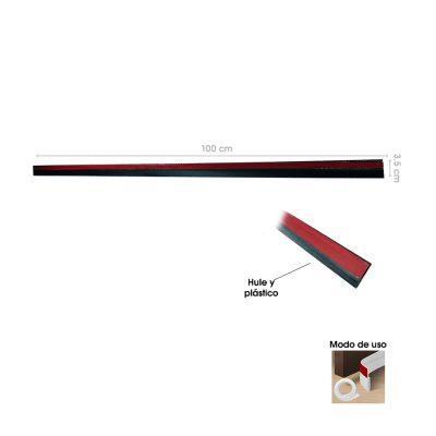 GUARDAPOLVO NEGRO PLASTICO DE HULE 90CM 4623-22