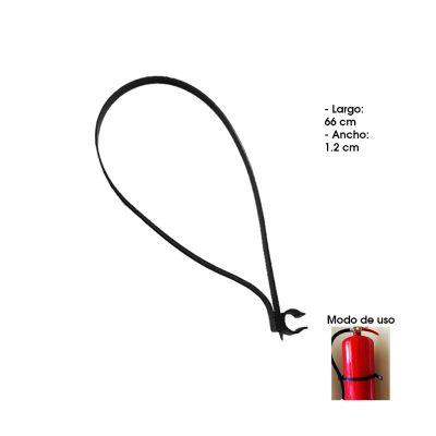 ABRAZADERAS PLASTICAS P/EXTINGUIDOR NEGRAS 66 CM 14810-3