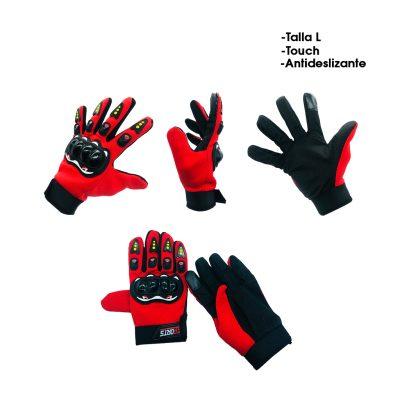 GUANTES P/MOTORISTA NUDILLOS ROJO 5671-7