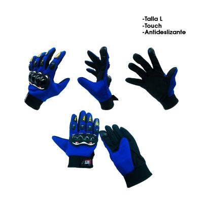 GUANTES P/MOTORISTA NUDILLOS AZUL 5671-7