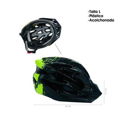 CASCO P/BICICLETA  ADULTO AMARILLO LARGE  410-4