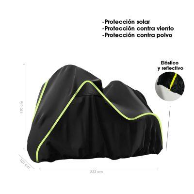 COBERTOR P/MOTO NEGRO LARGE 130X232CM OXFORD C0305096-4 MT9362