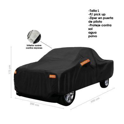 COBERTOR P/PICKUP PK-L NEGRO FIBRA ALGODON  590X200X173CM CON ZIPER