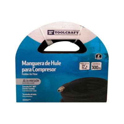 MANGUERA AIRE ALTA PRESION 1/4" X 15M CAUCHO